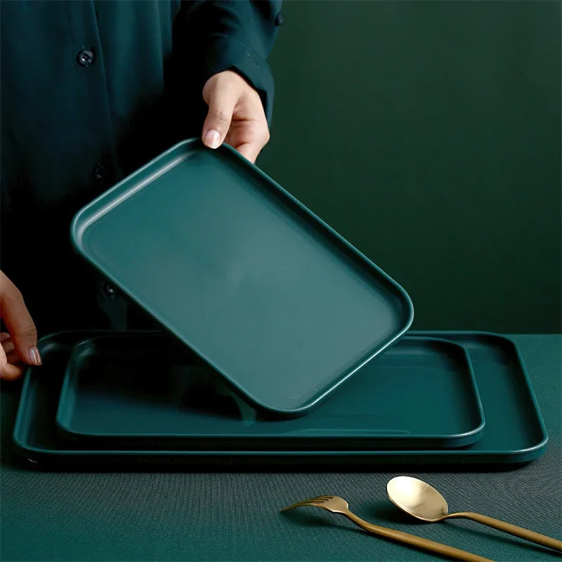 Nordic Dark Rectangular Tray