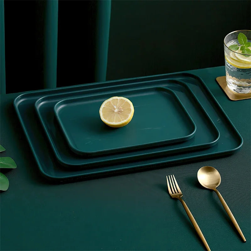 Nordic Dark Rectangular Tray